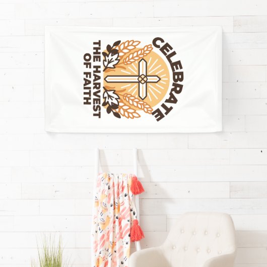 信仰ハーベストお祝い感動的 – アート 横断幕 (インサイチュ)