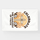 信仰ハーベストお祝い感動的 – アート 横断幕 (横)