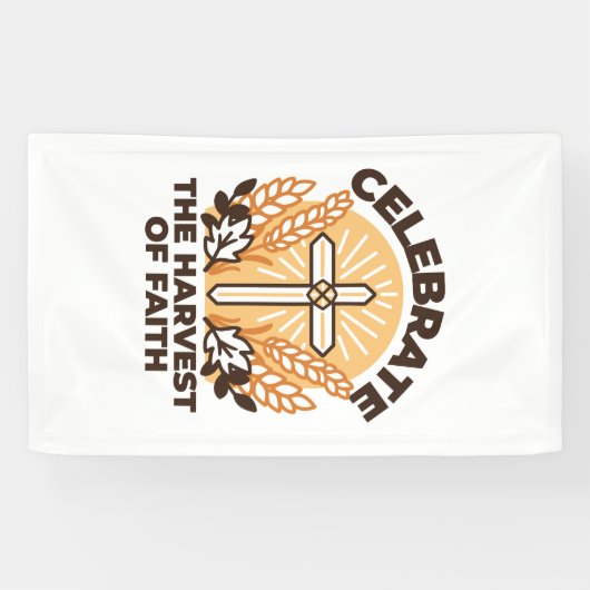 信仰ハーベストお祝い感動的 – アート 横断幕 (横)