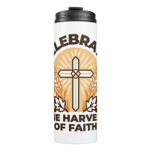 信仰ハーベストお祝い-感動的クリスティア タンブラー (正面)
