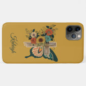 信仰バタフライフラワーキリスト教の十字架 名前 Case-Mate iPhoneケース (裏面(横))