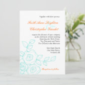 信仰バラ-結婚式招待状 招待状 (スタンド正面)