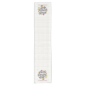 信仰パーソナライズされたファミリー秋デコール ショートテーブルランナー (正面)