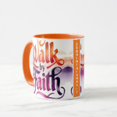 信仰パーソナライズされた信者によって歩く マグカップ (正面左)