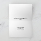 信仰ピンクのバラ聖書の聖句の同情カード カード (内部)