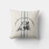 信仰ファミリーファームウシ クッション (正面)