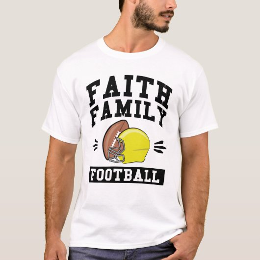 信仰ファミリーフットボール Tシャツ (正面)