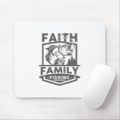 信仰ファミリー魚釣り引用文ゴッドサイブ宗教R マウスパッド (マウス)