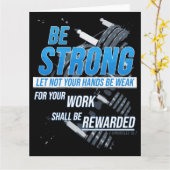 信仰フィットネスの動機:キリスト教に強い カード (黄色い花)