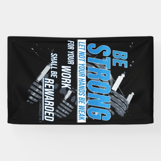 信仰フィットネスの動機:強いキリスト教信者である 横断幕 (横)