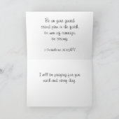 信仰フラクタル挨拶カード カード (内部)