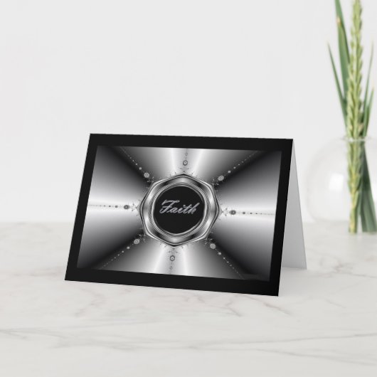 信仰フラクタル挨拶カード カード (正面)