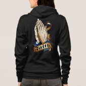 信仰フード付きスウェットシャツ パーカ (裏面)