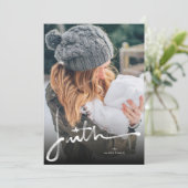 信仰ブラシ書道宗教クリスマスフォト シーズンカード (スタンド正面)