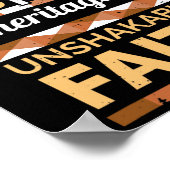 信仰ブラック歴史月blmメラニンクリスチャン ポスター (角)