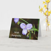 信仰ブルーフラワーフローラ共感カード カード (黄色い花)