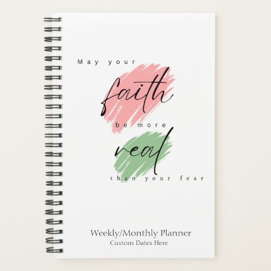 信仰プランナー |信仰と恐怖 プランナー手帳 (正面)