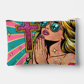 信仰プリントカットソーバッグ アクセサリーポーチ (裏面)