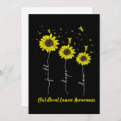 信仰ホープがひまわりを愛す小児がん粟根 セーブザデート (正面/裏面)