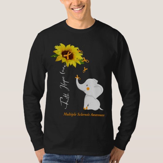 信仰ホープラブ多発性硬化症認識度 Tシャツ (正面)