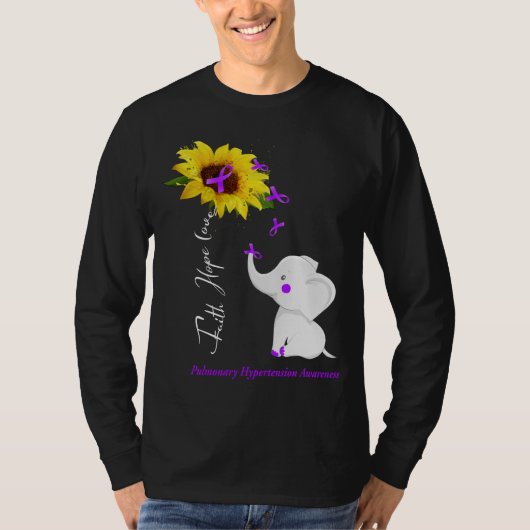 信仰ホープラブ肺高血圧認識度 Tシャツ (正面)