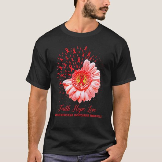 信仰ホープ上室頻拍アウェア愛 Tシャツ (正面)