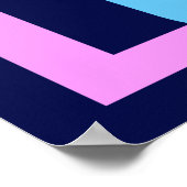 信仰ホープ愛の前向きカラフル ポスター (角)