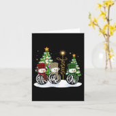 信仰ホープ愛雪だるまイエスおもしろいクリスマスCのためにクロス カード (黄色い花)