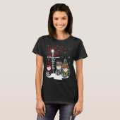 信仰ホープ愛雪だるまイエスダンデオンクリスチャン Tシャツ (正面フル)