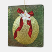 信仰マグノリアフラワークリスマスオーナメント セラミックオーナメント (左)