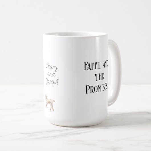 信仰マリアとヨセフ コーヒーマグカップ (正面右)