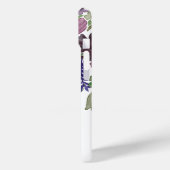 信仰モダンクリスフェミニンタン白フローラ Case-Mate iPhoneケース (裏面 / 左)