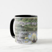 信仰ユー感動的モア引用文バイブル・クリスチャン マグカップ (正面左)