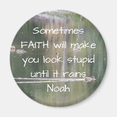 信仰ユー感動的モア引用文バイブル・クリスチャン マグネット (正面)