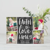 信仰ラブファミリー |クリスマスフォトコラージュ シーズンカード (スタンド正面)