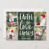 信仰ラブファミリー |クリスマスフォトコラージュ シーズンカード (正面)