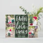 信仰ラブファミリー |クリスマスフォトコラージュ シーズンカード (スタンド正面)