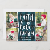 信仰ラブファミリー |クリスマスフォトコラージュ シーズンカード (正面)