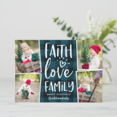 信仰ラブファミリー |クリスマスフォトコラージュ シーズンカード (スタンド正面)