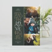 信仰ラブホープ数々のフォトホリデーカード シーズンカード (スタンド正面)