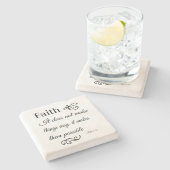 信仰ルカ137引っ越し祝いパーティーギフト ストーンコースター (横)