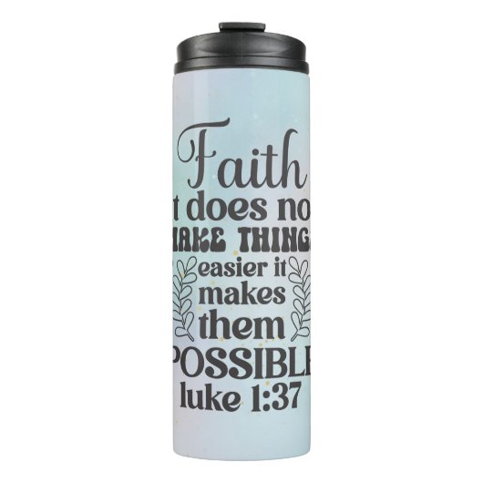 信仰ルカ1:37 タンブラー (正面)