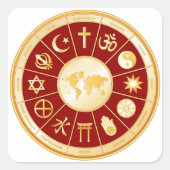 信仰世界 スクエアシール (正面)