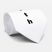 信仰保のネックタイ(黒/白) ネクタイ (ロール)