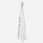 信仰保のネックタイ(黒/白) ネクタイ (裏面)