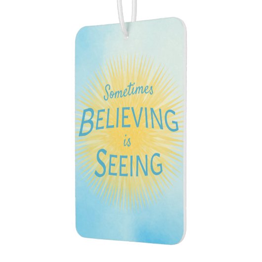 信仰信じのメッセージを見る カーエアーフレッシュナー (左)