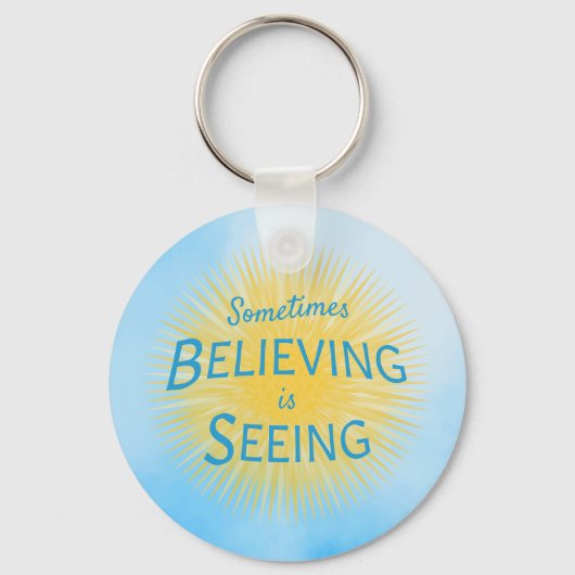 信仰信じのメッセージを見る キーホルダー (正面)