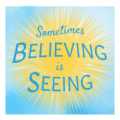 信仰信じのメッセージを見る フォトプリント            (正面)