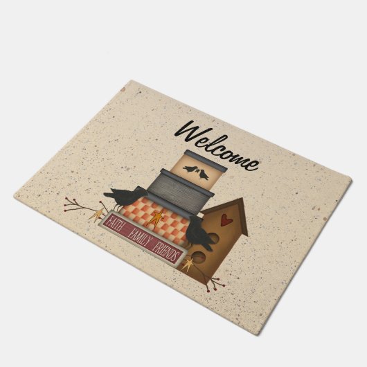 信仰初期の家族の友人ドアマット ドアマット (アングル)