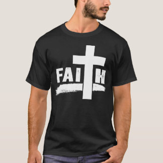 信仰十字キリスト教信仰デザイン Tシャツ